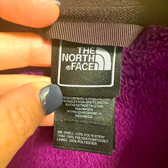 North Face Purple Fleece Jacket. Have lots of life left. :) - Picture 5 of 6